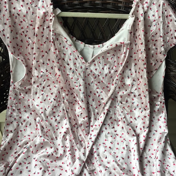 Lauren Conrad Velvet Floral Blouse - Picture 5 of 6